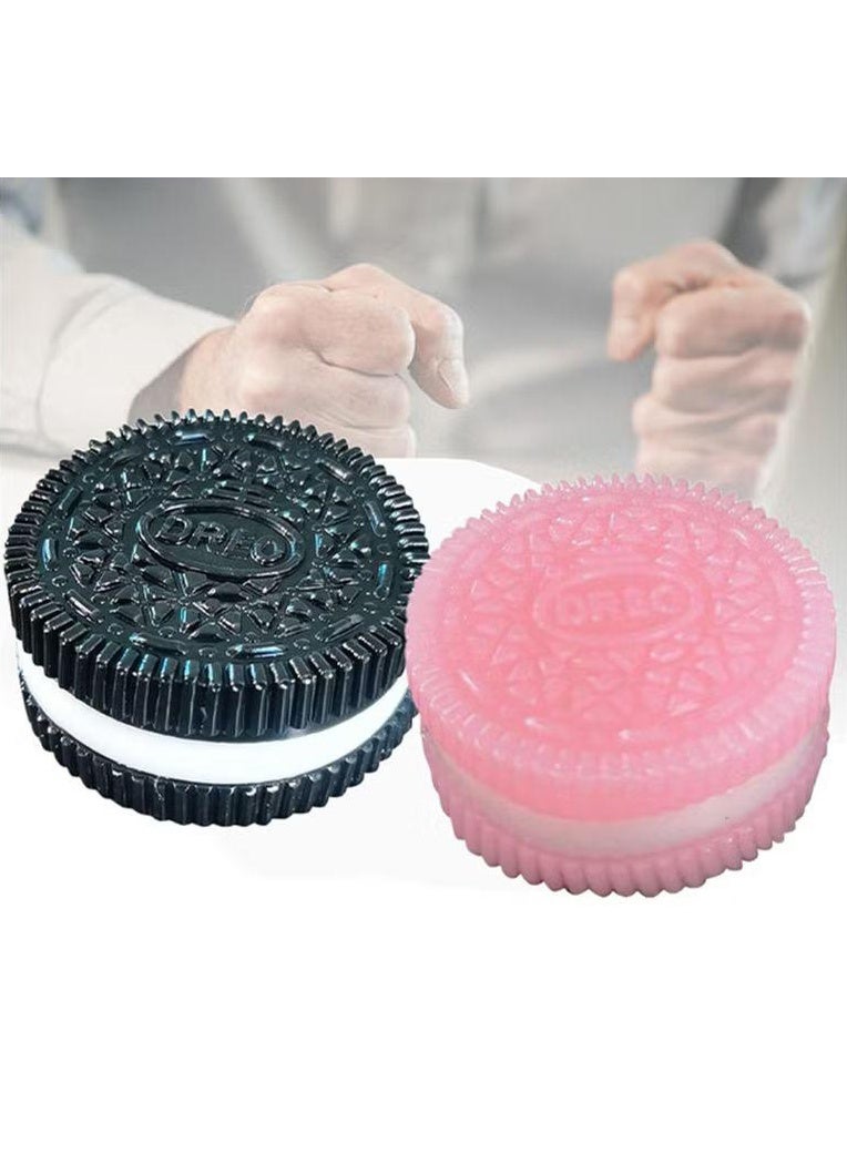 2PCS Squishy Biscuit Stress Relief Toy, Pinch Decompression Toy, Realistic Sandwich Design for Anxiety and Relaxation, Perfect Desk Accessory and Fun Fidget Toy for Adults, Ideal for Stress Relief - Image 1